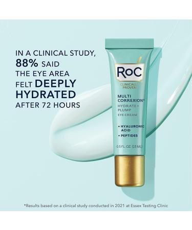RoC Multi Correxion Hyaluronic Acid Eye Cream + Retinol Capsules (7 CT) - Anti Aging & Dark Circle Treatment for Women & Men - Buy Online on GoSupps.com