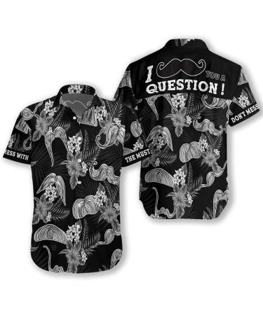 HYPERFAVOR Tropical Barber Shirts for Men- Casual Short Sleeve Barber Shirt Men- Unique Barber Hawaiian Shirts for Men X-Large V1 - Buy Online on GoSupps.com