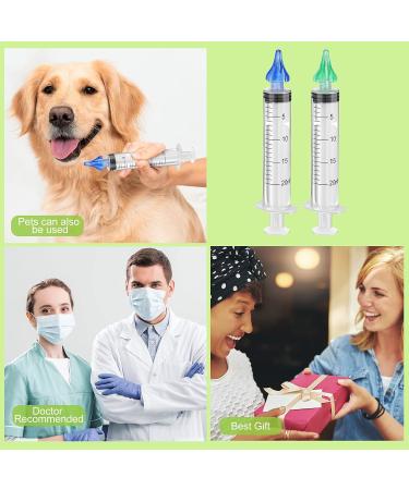 Ear Wax Cleaner Syringe Kit - 2 Pieces 20 ML - Ear Wax Removal & Irrigation Tool for Humans - Buy Online on GoSupps.com