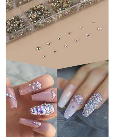 3120-Piece AB Nail Art Rhinestone Kit by EBANKU - Shiny Gems for Nail DIY Crafts - Buy Online on GoSupps.com