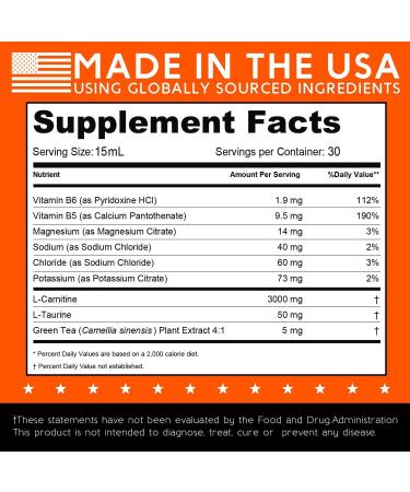 L-Carnitine Liquid Supplement with l carnitine 3000 and l carnitine Pre-Workout Formula with Green Tea Taurine & Electrolytes for Active Performance (30 Sachets) - Buy Online on GoSupps.com