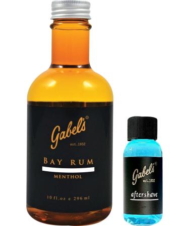 Bay Rum Aftershave with Menthol (10 fl oz) Limited Edition and 126 S Aftershave (1 fl oz) Authentic Gabel'sDirect