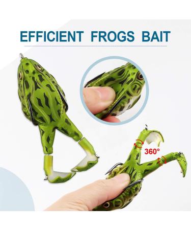 2-Piece Double Propeller Frog Lures - 9cm Soft Silicone Bait for Perch Trout & Pike Fishing - 360 Double Hook Tackle - Buy Online on GoSupps.com