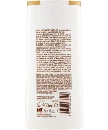  CLINIANS CLINIANS LATTE & OIL Anti-aging cleansing milk for all skin types with argan oil 200 ml - Buy Online on GoSupps.com