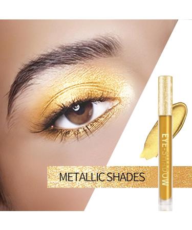 Liquid Gold Glitter Eyeshadow | Long-Lasting Metallic Shine for Halloween & Christmas Party Makeup - Buy Online on GoSupps.com