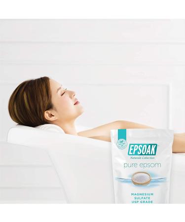 Epsoak Epsom Salt 2 lbs - USP Grade Unscented Magnesium Sulfate for Relaxation & Relief - Buy Online on GoSupps.com