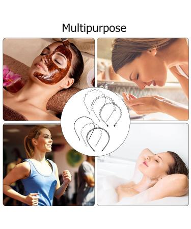 Mujinshow 6PCS Metal Wave Hair Bands - Non-slip Universal Headband for Men and Women - Buy Online on GoSupps.com