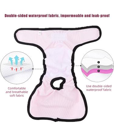 Reusable Dog Diapers | 3-Pack Adjustable Washing Diapers for All Dog Sizes - Suction-Enabled Physiological Pants - Buy Online on GoSupps.com