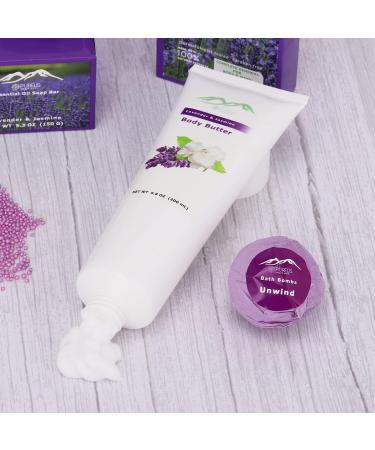 Purelis XL Lavender & Jasmine Bath Gift Basket for Women - All Natural Spa Goodies, Sulfate & Paraben Free | PN-220 - Buy Online on GoSupps.com