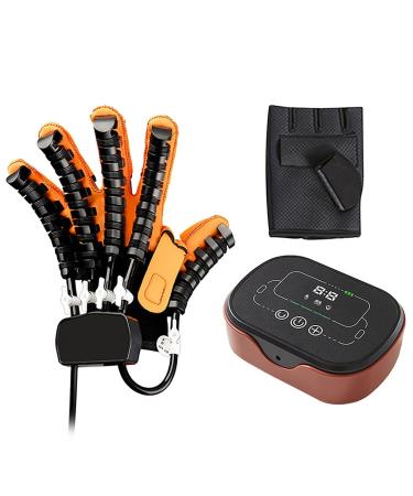 Rehabilitation Robot Gloves Hemiplegia Hand Stroke Recovery Finger Exerciser Finger Training Gloves Equipment Rehab Trainer Therapy Device Multi Modes Adjustable Temperature ( Size : Left XXL )