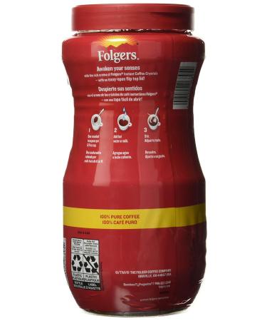 Folgers Instant Coffee Crystals Classic Roast 16 Ounce - Buy Online on GoSupps.com