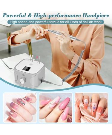 Premium 35000 RPM Credit Cutter Set for Gel & Acrylic Nails - 11 Bits & LED Display | Ideal for Nail Studios & DIY Enthusiasts - Buy Online on GoSupps.com