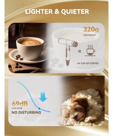 GRT PRO Hair dryer ion hairdryer 2200 W EC motor hair dryer 110000 rpm 320 g travel hair dryer ion hair dryer 200 million ionic hair dryer with diffuser 3 speeds 4 heat settings thermocontrol for hair salon home travel Black - Buy Online on GoSupps.com