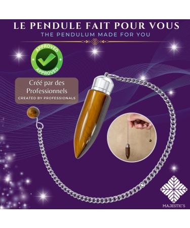 Buy Tiger Eye Prevention Pendulum - Radiesthesia Tool for Energy Healing | International Shipping Available - Buy Online on GoSupps.com