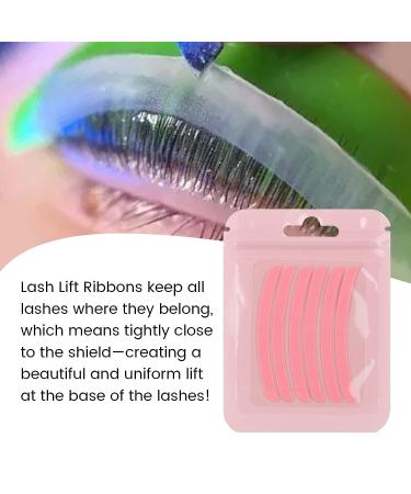 Lash Lift Ribbon Kit - 30pcs Silicone Rods for Perfect Perm Curls - DIY Eyelash Lifting Tools - Pink Curler Pad Included - Buy Online on GoSupps.com