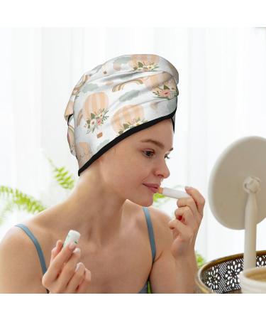 Hair Towel Wrap Fast Drying Hair Turban with Button | Air Balloon & Flower Design - Buy Online on GoSupps.com