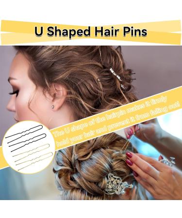 343 Piece Hair Clip Set - Metal Wave Hairpins Bobby Pins & U-Hair Clips in Storage Box for Kids & Stylists - Buy Online on GoSupps.com