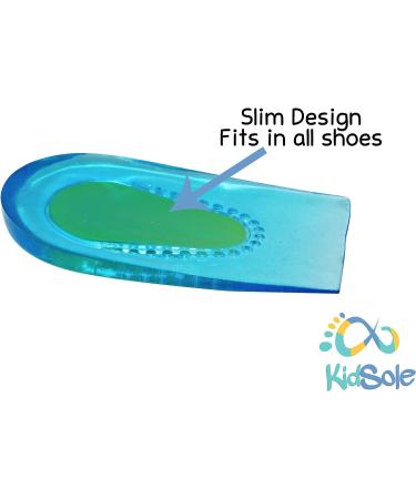 KidSole 2 Pair Slim Gel Heel Cups for Sensitive Heels | Heel Spurs, Plantar Fasciitis, Ankle Pain Relief - Buy Online on GoSupps.com