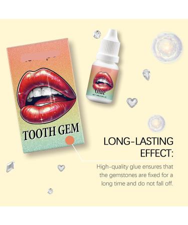 DIY Tooth Gem Kit - Shiny Decorations With UV Light & Strong Adhesive Easy Application For Unique Smile(2PC) - Buy Online on GoSupps.com
