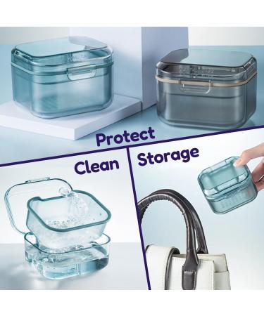 Retainer Brite Cleaning Kit Including 96 Tablets (3 Month Supply) and Case - Retainer Box Ideal for retainers mouthguard dentures invisalign. Removes Plaque and Tartar. (Black) - Buy Online on GoSupps.com
