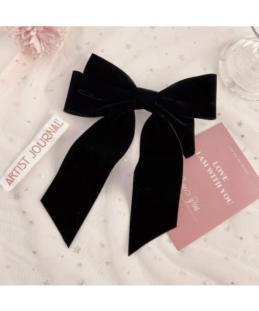 SUKOKOLA N1H0 Black Acrylic Bow Hair Clip - Elegant Hair Accessories for All Occasions | International Shipping Available - Buy Online on GoSupps.com