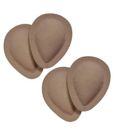 2 pairs of orthopedic midfoot pelottes in a drop of drop brown size 44 real leather spreading foot support for shoes sandals unisex women men 44/46 EU brown