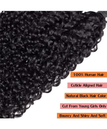 Jerry Curly Brazilian Virgin Hair 12A Grade 4 Bundles 20-26 inch Natural Black - Unprocessed Curly Wave Extensions | 100g/pc - Buy Online on GoSupps.com