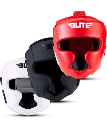 Elite Sports Best Celestial Head Guard, a Complete Package for MMA and Kickboxing Trainees, Muay Thai Boxing Safety Head Guard for Men Black