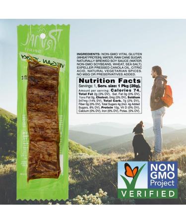 Primal Spirit Vegan Jerky - Classic Mesquite Lime Flavor, Non-GMO, 24 Pack (1 oz each) - Plant-Based Protein Snack - Buy Online on GoSupps.com