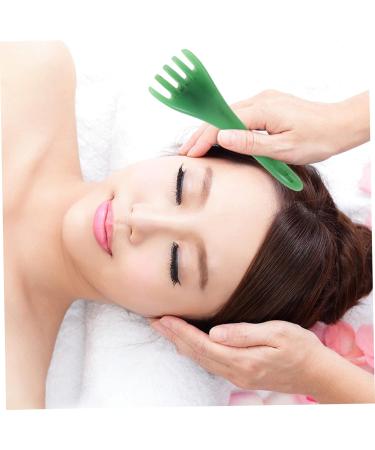 Beavorty 4-Piece Jade Hair Comb Massager Set - Gua Sha Tools for Scalp Massage & Fasciitis Relief - Buy Online on GoSupps.com