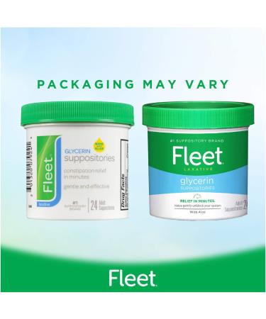 Fleet Laxative Glycerin Suppositories for Adult Constipation - 288 Count Total - Buy Online on GoSupps.com