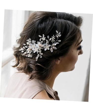 Didiseaon Wedding Hair Accessories Hair Pin Hair Clip Tiara Hair Barrettes Hair Comb Clip Girl Headpiece Decorative Hair Combs Flower Hair Comb Bride Rhinestones Hair Piece Pearl - Buy Online on GoSupps.com