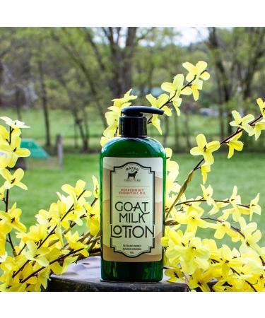 Bates Family Farm Peppermint Goat Milk Essential Oil & Shea Butter Lotion 8oz - Natural Hydration for Skin - Buy Online on GoSupps.com