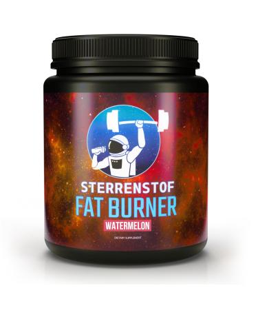Sterrenstof Fat Burner-watermelon-fat burner appetite suppressant with L-carnitine L-tyrosine L-theanine green tea extract caffeine-quickly lose weight fat burner diet 300 g powder 50 portions