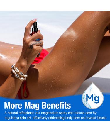 Magnesium Spray Pure Magnesium Oil Spray Natural in Glass Bottle Easy to Absorb and Use 120ml - Buy Online on GoSupps.com