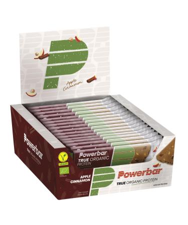Powerbar True Organic Protein Bar Apple-Cinnamon 16x40g - Plant-based + Organic + Climate neutral Apple Cinnamon 16x40g