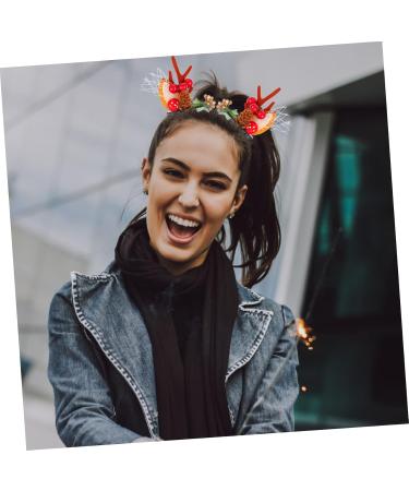 DRESSOOS 2 Pairs Christmas Hair Clips Xmas Hair Clip Girls Christmas Barrette Christmas Hair Accessories Women Hair Clips Clips for Hair Antlers Barrette Clothing Cosplay Baby Abs - Buy Online on GoSupps.com