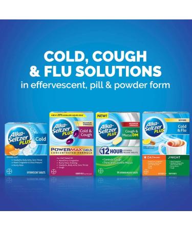 Alka-Seltzer Plus Maximum Strength Cough & Congestion Powermax Liquid Gels - 24 Count - Buy Online on GoSupps.com