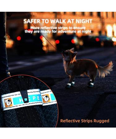4 Pieces Dog Boots - Breathable Paw Protection Shoes for Small & Medium Dogs | Non-Slip Hiking Boots with Reflective Straps - Buy Online on GoSupps.com