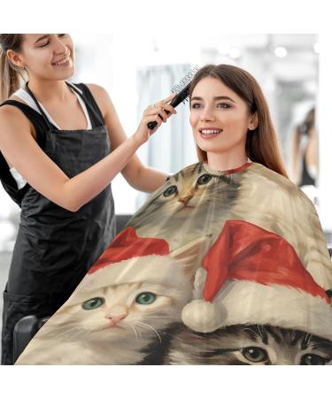 Buy Waterproof Barber Cape - Funny Christmas Cat & Cheetah Haircut Bib for Men & Unisex | International Shipping Available - Buy Online on GoSupps.com