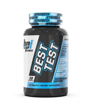 BPI Sports Best Test - Testosterone Booster for Men - Muscle Recovery Testosterone Support Supplement Natural Stamina Energy Increase & Metabolism Support - 30 Servings