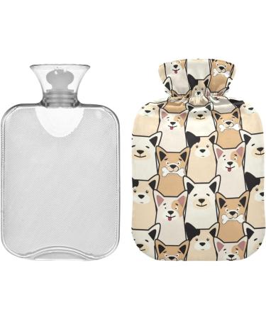 Buy Dog Hot Water Bottles with Cover - 2L for Pain Relief Cramps & Bed Warmer | International Shipping - Buy Online on GoSupps.com