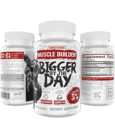 5% Nutrition Rich Piana BiggerByTheDay | Anabolic Muscle Builder, Hardcore Mass Gainer | Turkesterone, HICA, Epicatechin, Leucine | 120 Capsules (30 Servings) - Buy Online on GoSupps.com