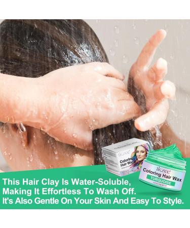 Temporary Green Hair Color Wax - Instant Washable Hairstyle Dye for Party Cosplay Halloween | 4.23 oz - Buy Online on GoSupps.com