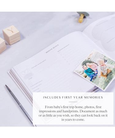 Pregnancy Journal Memory Book for First Time Moms (Silver) | 250 Pages | Pregnant Mom Gifts Diary Planner Tracker - Buy Online on GoSupps.com