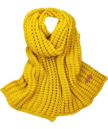 Women's Knitted Cashmere Scarf - Classic Yellow Poncho Neck Warmer | Soft Large Triangular Shawl for All Seasons - Buy Online on GoSupps.com