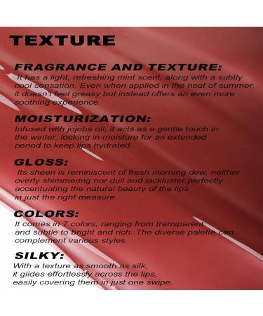 Mirror Lip Oil Set - 4PCS No-Sticky Gloss Lip Balm Nourishing Transparent Tinted Lip Care & Long Lasting Shine for Women - Buy Online on GoSupps.com