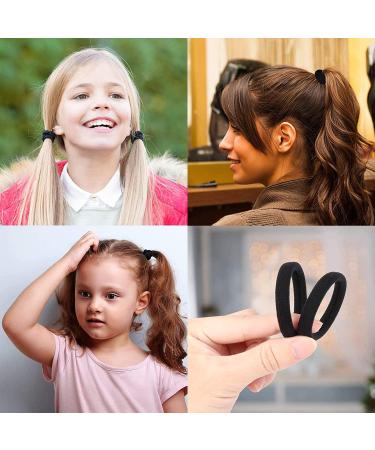 50 Multicolor Hair Ties for Girls | Elastic Rubber Bands Set for Kids - Perfect for Ponytails & Hairstyles - Buy Online on GoSupps.com