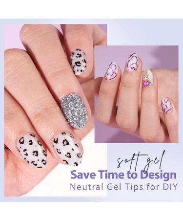 Buy BARTBOX Extra Short Almond Nail Tips - 150 Soft Gel Full Cover Press-On Nails with Primer - Perfect for Nail Extensions & Art - XXS Almond White - Buy Online on GoSupps.com