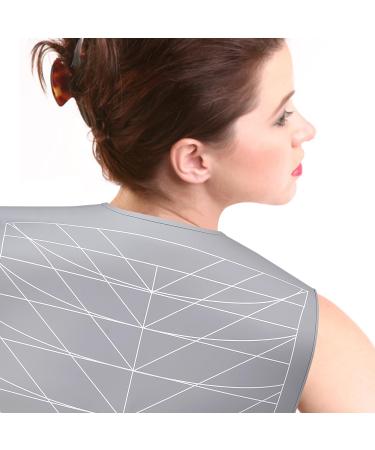 Hair Dye Collar Salon Hairdressing Hair Cutting Collar Styling and Hair Cutting Aids Waterproof Silicone Neck Guard Perfect for Home and Professional Hair Coloring (Gray)